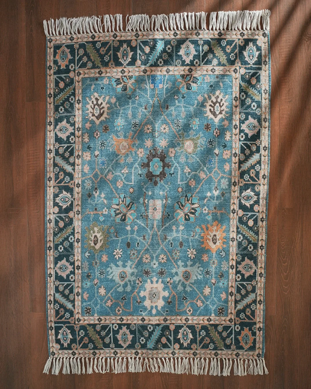 Aqua Garden Area Rug - Image 3