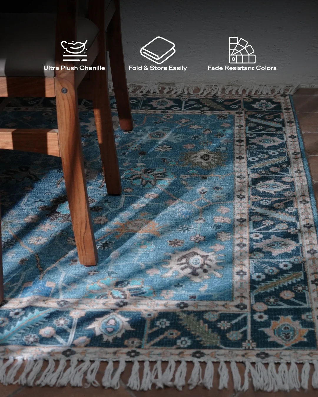 Aqua Garden Area Rug - Image 5