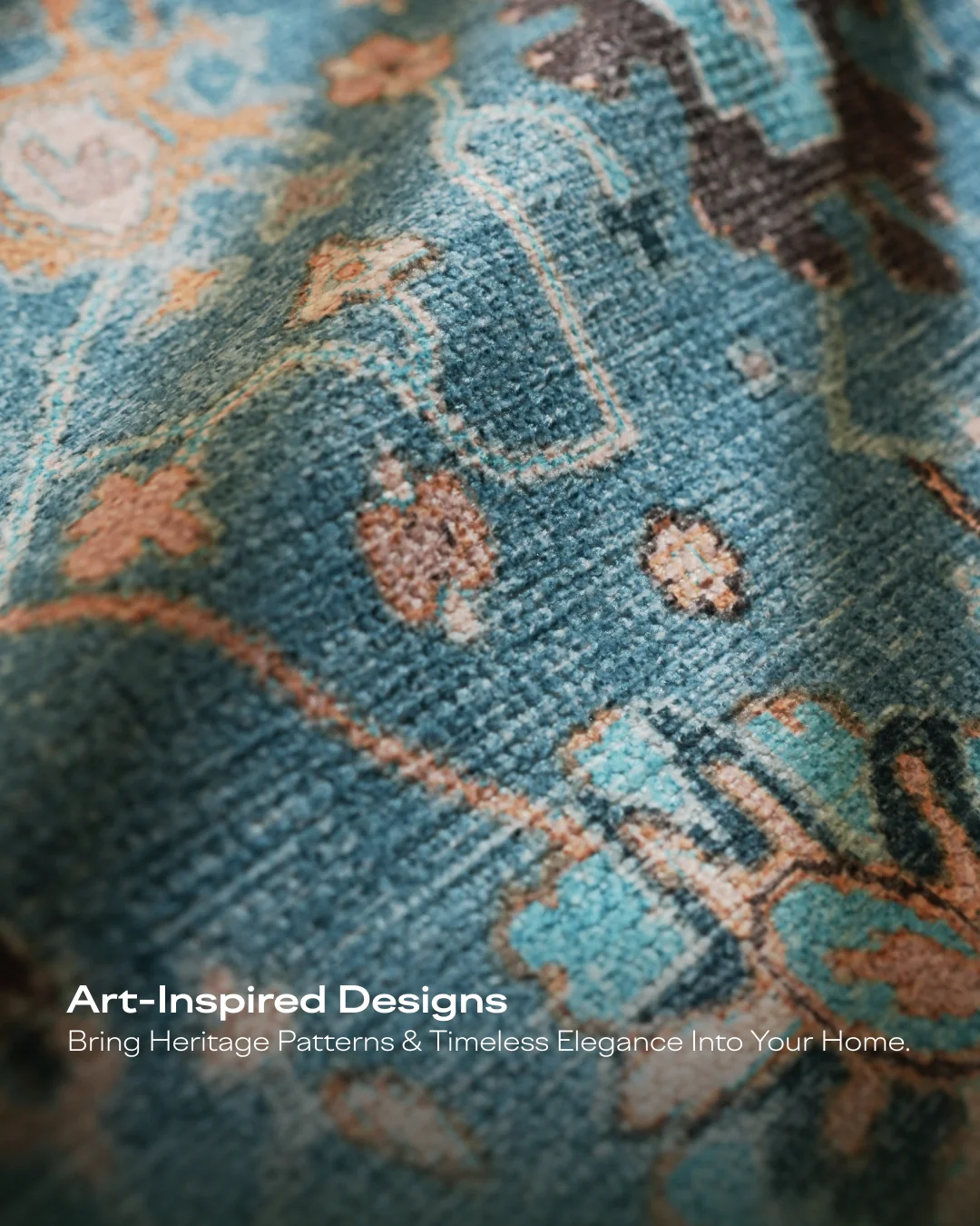 Aqua Garden Area Rug - Image 8