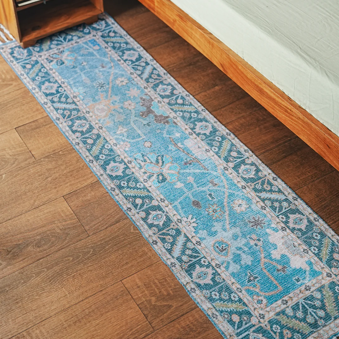 Aqua Garden Bedside Runner - Image 5