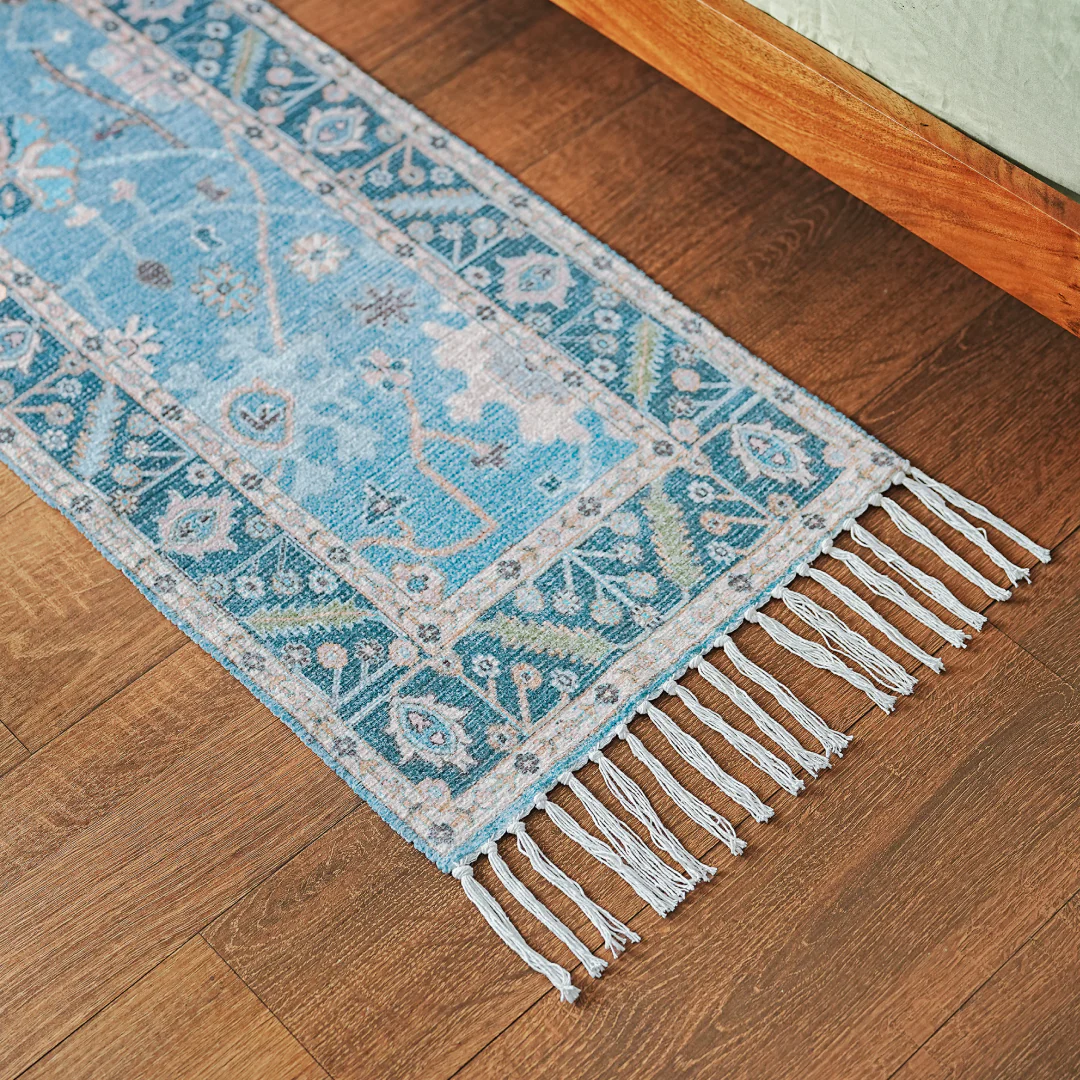 Aqua Garden Bedside Runner - Image 6