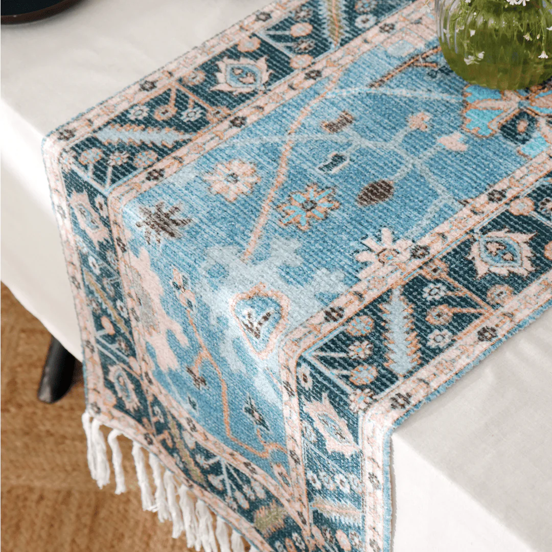 Aqua Garden Table Runner - Image 3