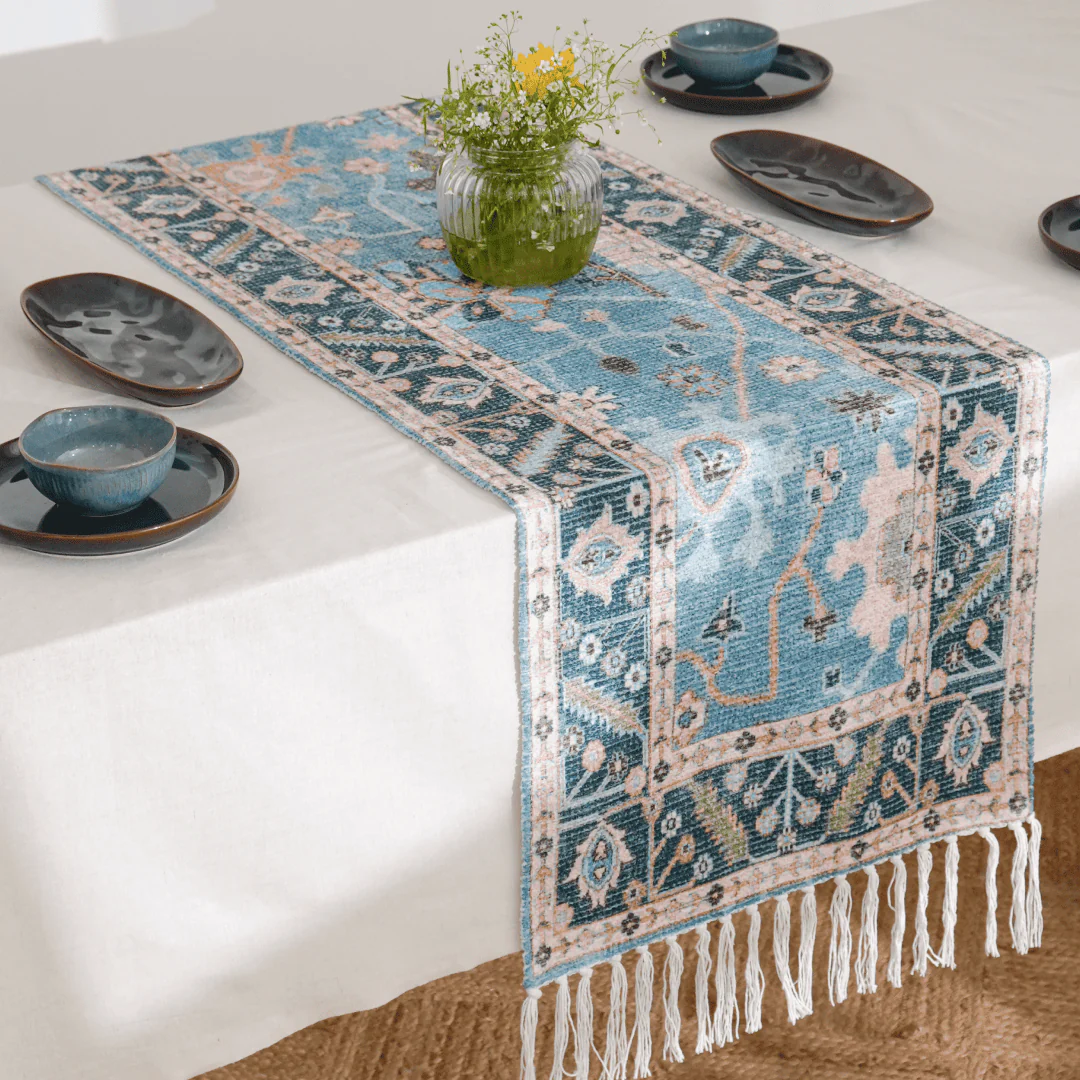 Aqua Garden Table Runner - Image 8