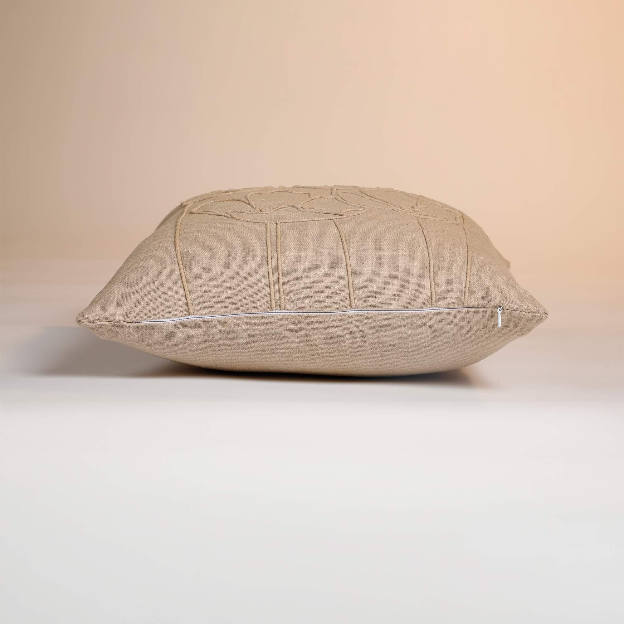 Botanical Brown Cushion Cover - Image 4