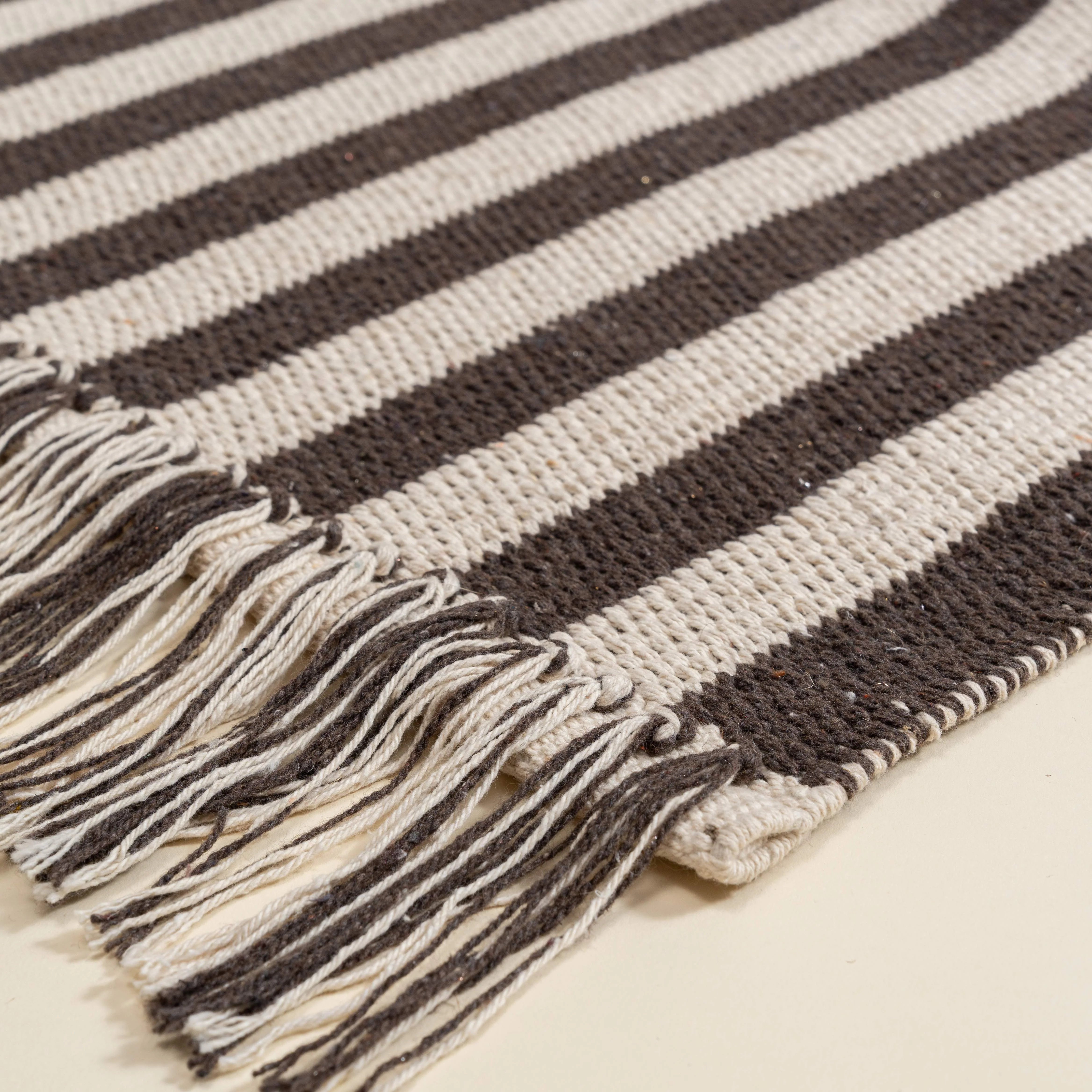 Cocoa Striped Area Rug - Image 3