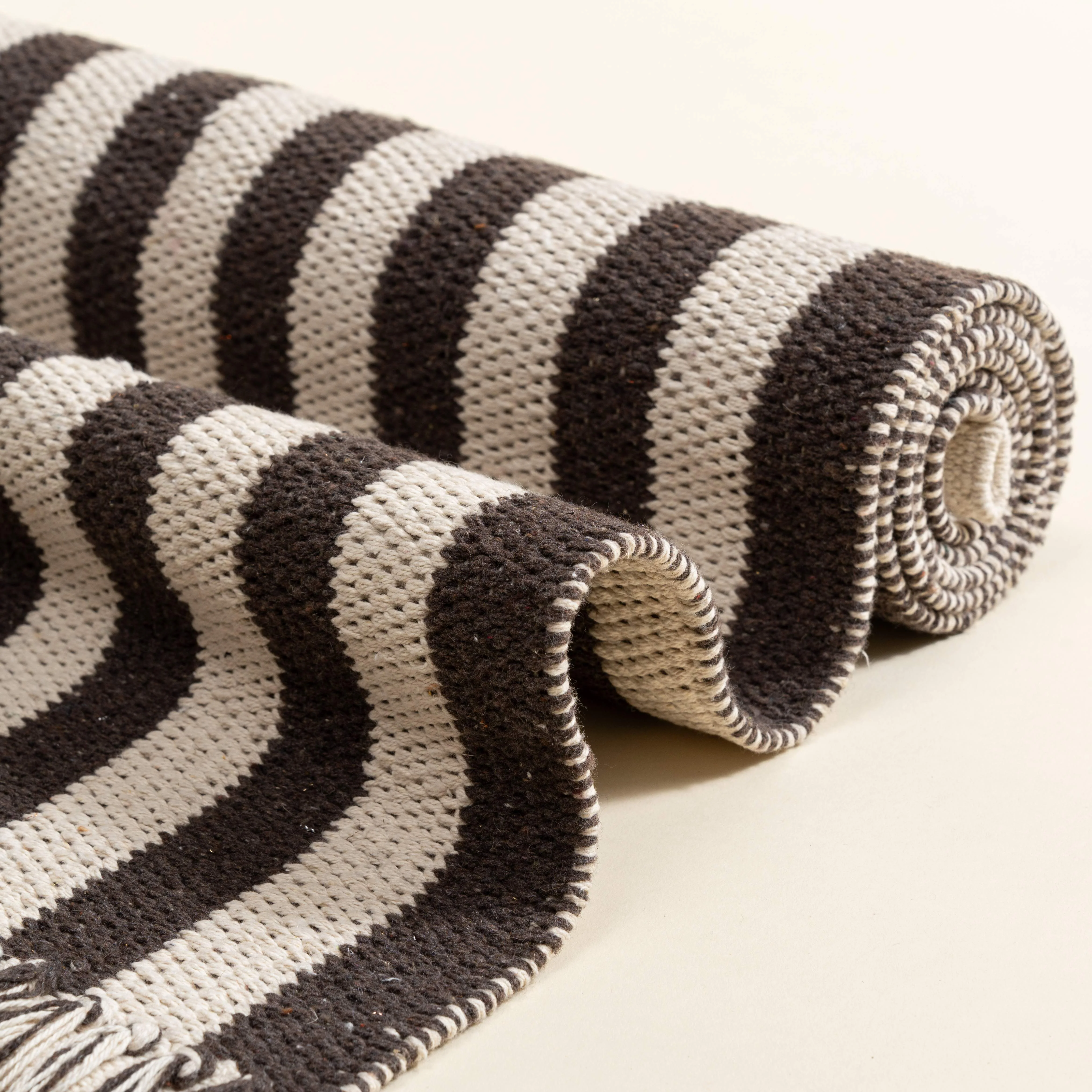 Cocoa Striped Area Rug - Image 4