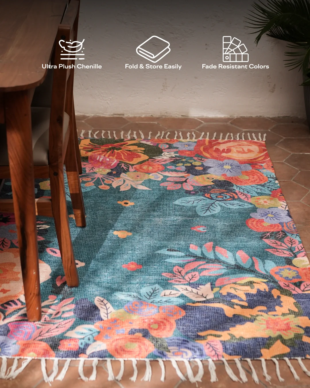Heritage Floral Area Rug - Image 4