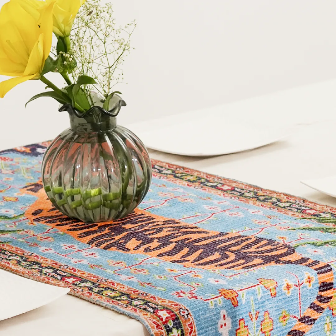 Imperial Tiger Chenille Table Runner - Image 8