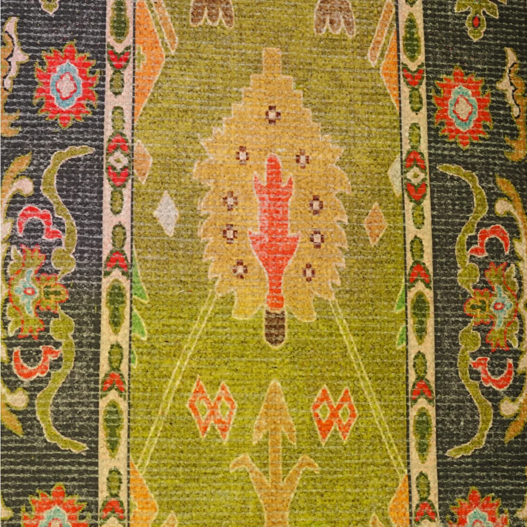 Leher Ancestral Moss Bedside Runner - Image 4