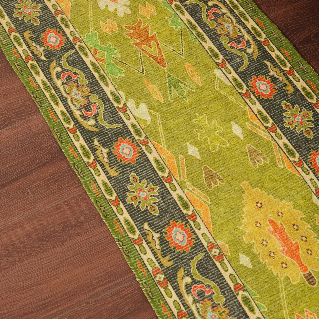 Leher Ancestral Moss Bedside Runner - Image 5