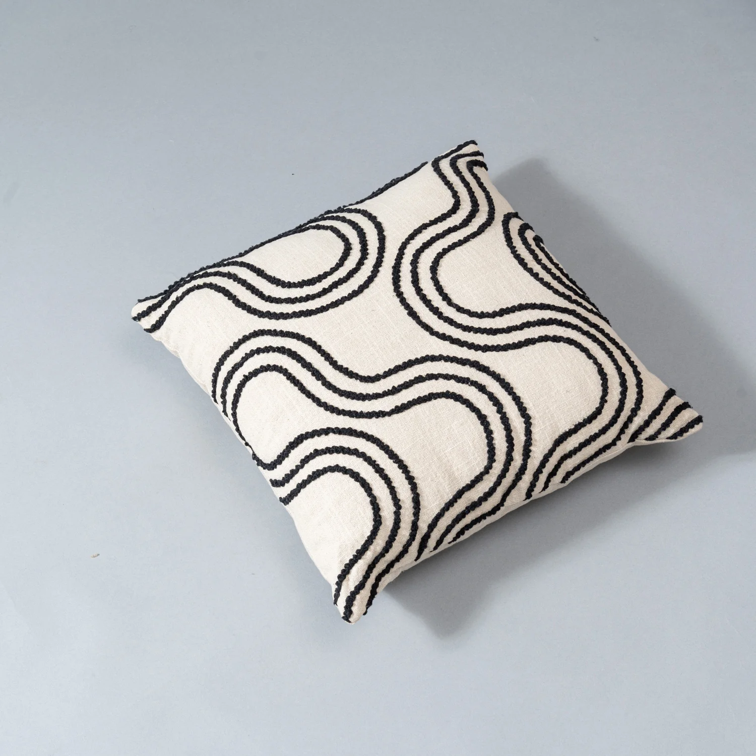 Monochrome Swirl Cushion Cover - Image 3