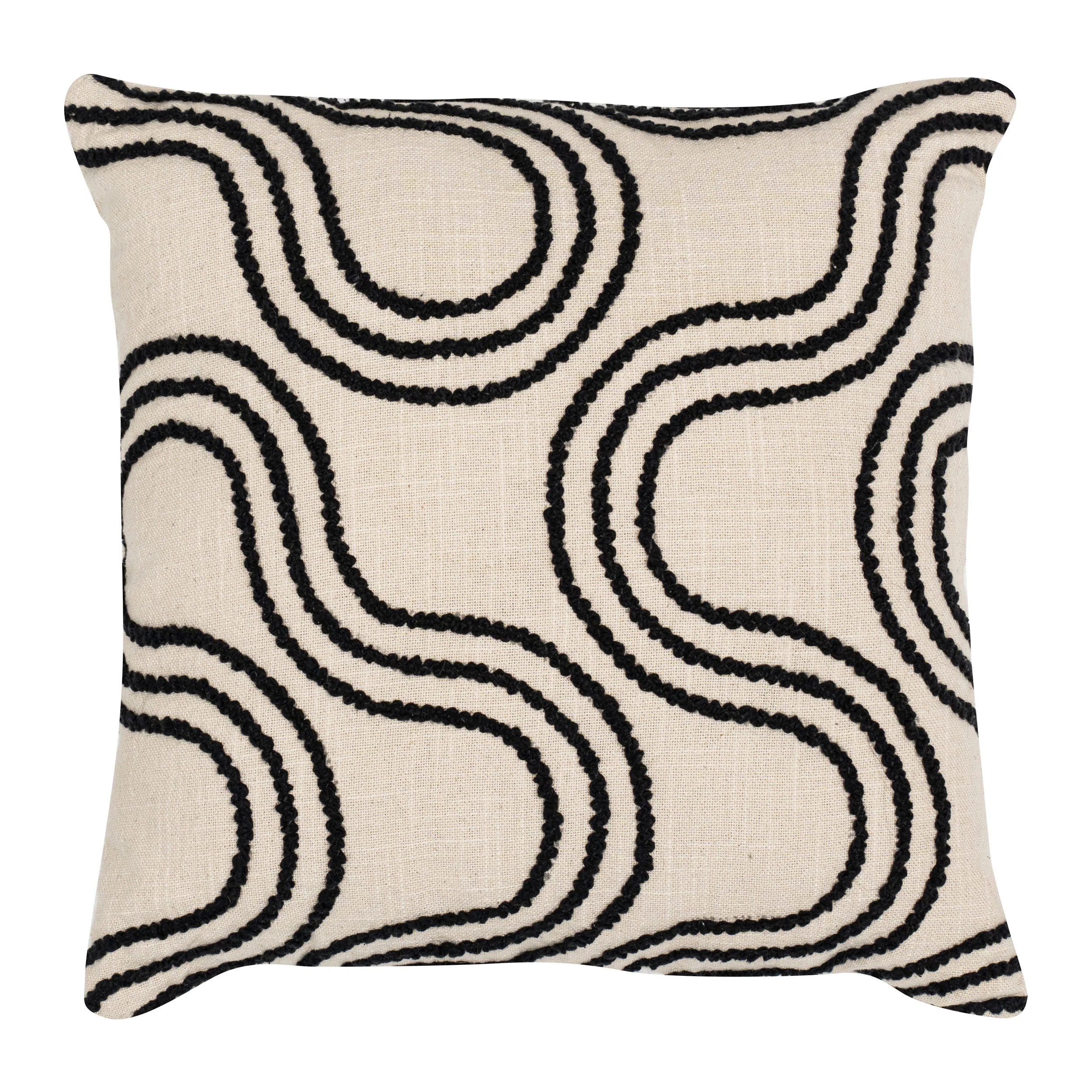 Monochrome Swirl Cushion Cover - Image 4