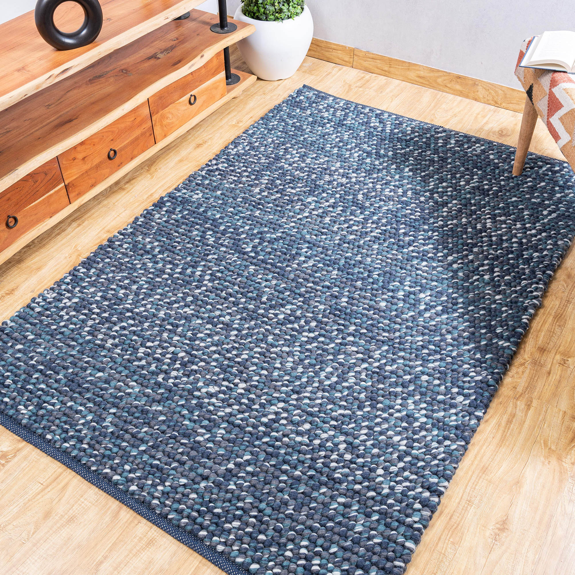 Olivia Cobalt Bubble Rug - Image 4