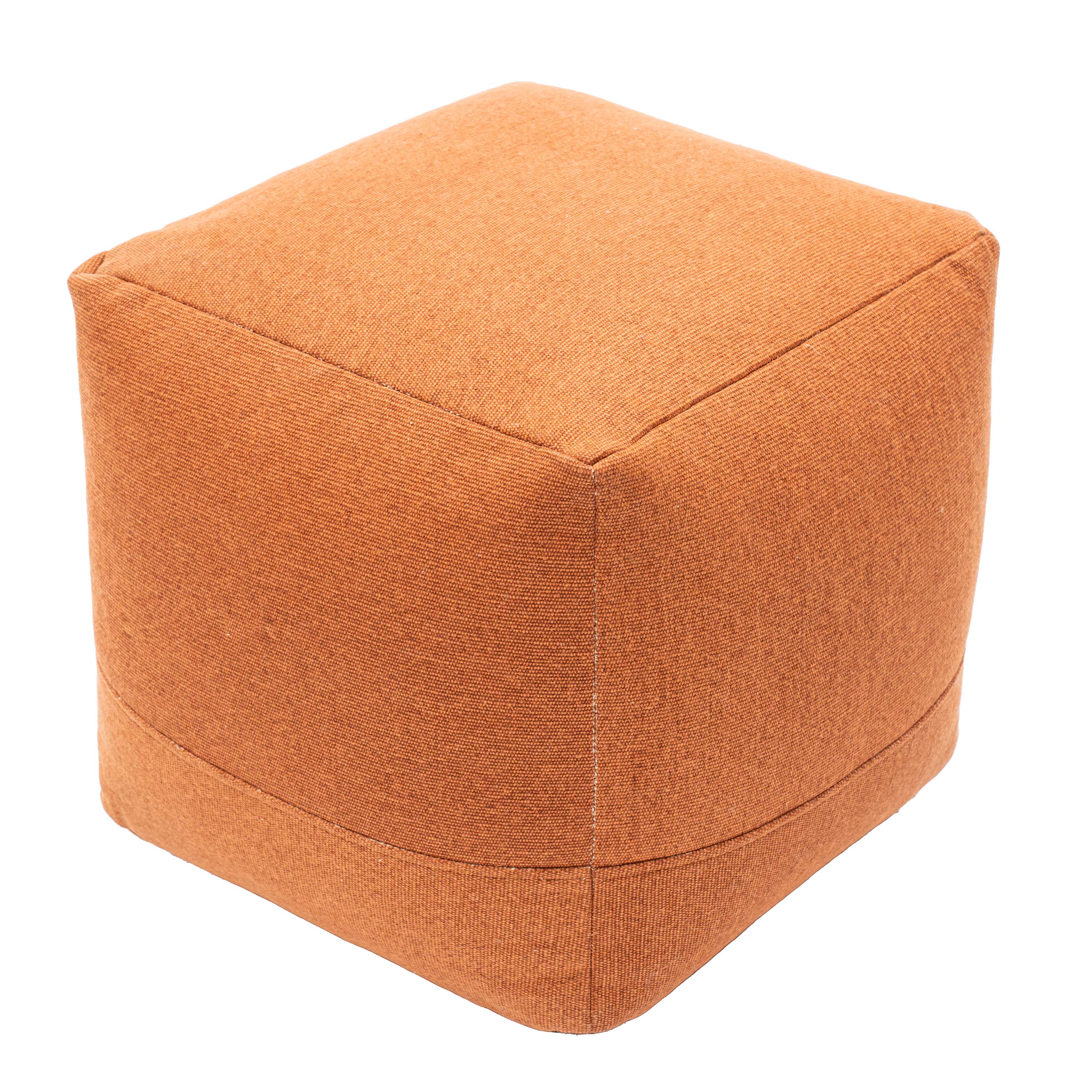 Terracotta Charm Printed Pouf - Image 4