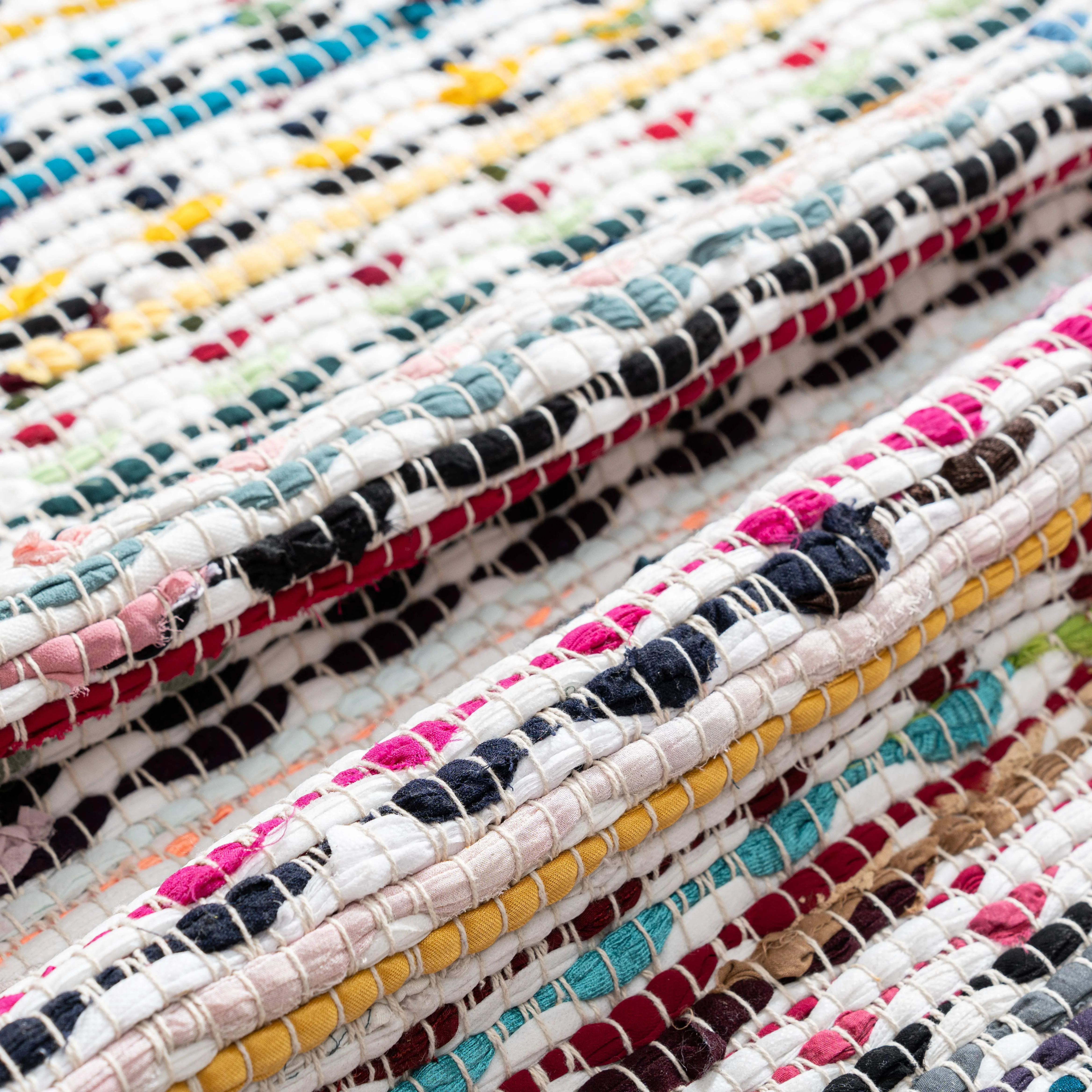 Vibrant Spectrum Chindi Rug - Image 6